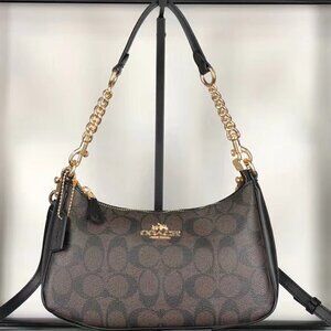 COACH Teri Shoulder Bag In Signature Canvas